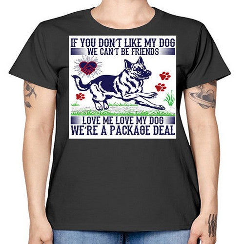 dog t shirt design 95# - dogs -  Missy T-Shirt