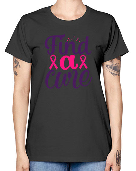 find a cure - breast cancer -  Missy T-Shirt