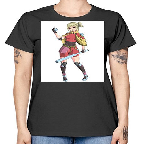 girl bring stick3# - anime -  Missy T-Shirt