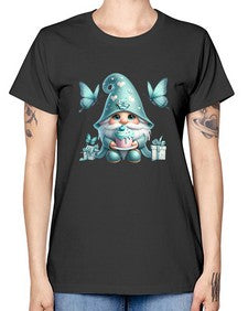 gnome with butterfly 10# - gnome -  Missy T-Shirt