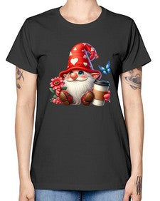 gnome with butterfly 12# - gnome -  Missy T-Shirt