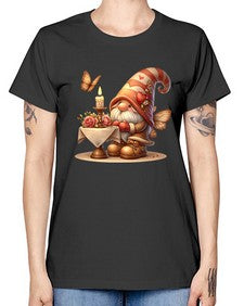 gnome with butterfly 21# - gnome -  Missy T-Shirt