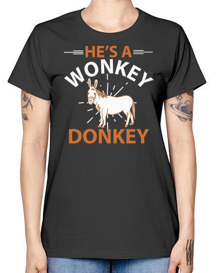 he’s a wonky donkey Style 4# - donkey -  Missy T-Shirt