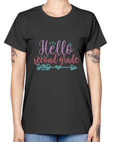 hello second grade 320# - second grade -  Missy T-Shirt