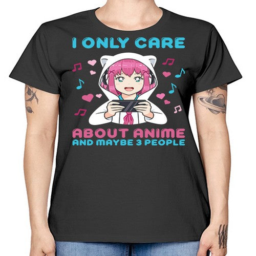 i only care about anime and maybe people234# - anime -  Missy T-Shirt