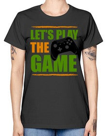 lets play the game 136# - video games -  Missy T-Shirt
