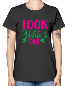 look whos one 263# - unicorn -  Missy T-Shirt