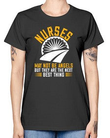nurses may not be angels Style 1248# - nurse -  Missy T-Shirt