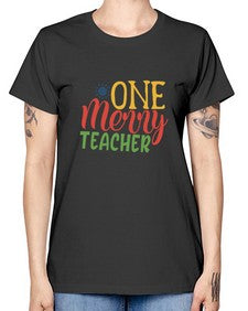 one merry teacher Style 328# - teacher -  Missy T-Shirt