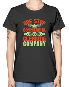 one stop commercial cleaning company Style 333# - cleaner -  Missy T-Shirt
