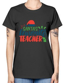 santas favorite teacher Style 350# - teacher -  Missy T-Shirt