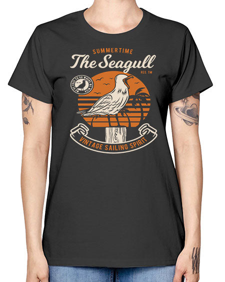 seagul bird 69# - birds -  Missy T-Shirt