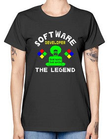 software developer the legend 16# - computer -  Missy T-Shirt