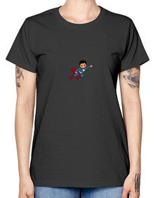 super kid 15# - black boys or men -  Missy T-Shirt