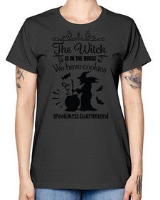 the witch is in the house sign 20# - witch -  Missy T-Shirt