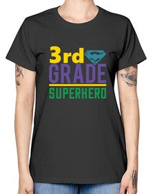third Grade Superhero 976# - third grade -  Missy T-Shirt