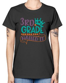 third grade nailed it 970# - third grade -  Missy T-Shirt