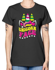 unicorn face 459# - unicorn -  Missy T-Shirt
