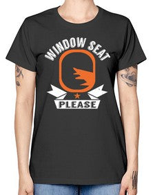 window seat please  51# - airplane -  Missy T-Shirt