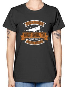 you have to stretch your soul to find your potential strength  654# - yoga -  Missy T-Shirt