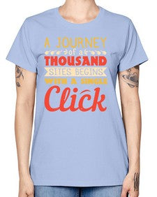 A journey of a thousand sites begins with a single click 79# - internet -  Missy T-Shirt