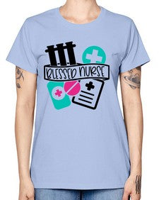 Blessed Nurse Style Style 627# - nurse -  Missy T-Shirt