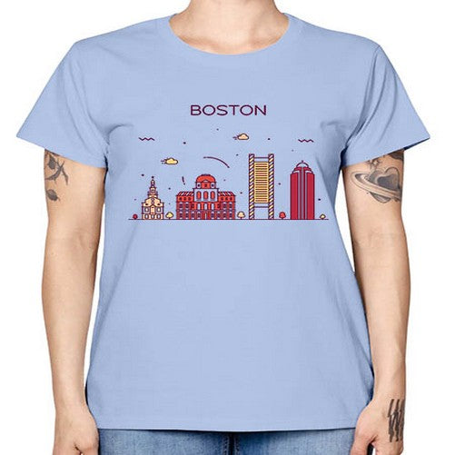 Boston 481# - cities -  Missy T-Shirt
