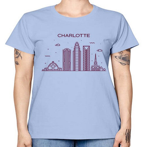 CharlotteNC 558# - cities -  Missy T-Shirt