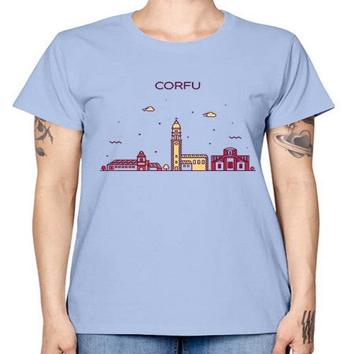 Corfu 629# - cities -  Missy T-Shirt