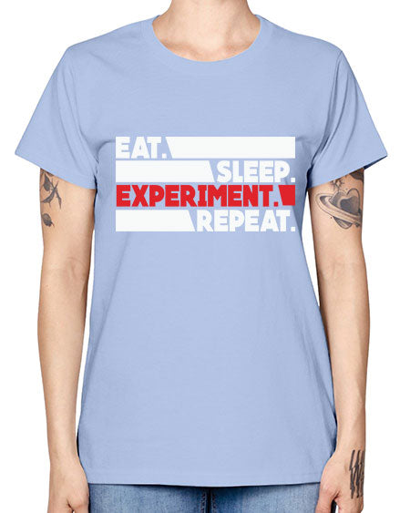 EatSleepExperimentRepeatScientistSkinite Scientist Skinite 274# - general science -  Missy T-Shirt