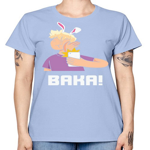 Funny Anime Baka Rabbit Slap Anime 228# - anime -  Missy T-Shirt