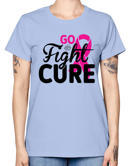 Go Fight Cure 23# - breast cancer -  Missy T-Shirt