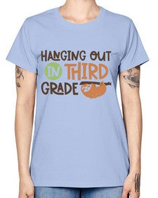 Hanging Out in Third 236# - third grade -  Missy T-Shirt