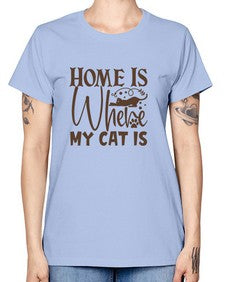 Home Is Where My Cat Is Style 14# - cats -  Missy T-Shirt