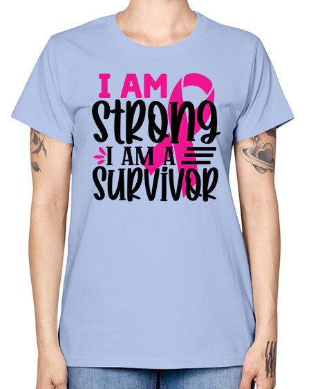 I Am Strong I Am a Survivor 19# - breast cancer -  Missy T-Shirt