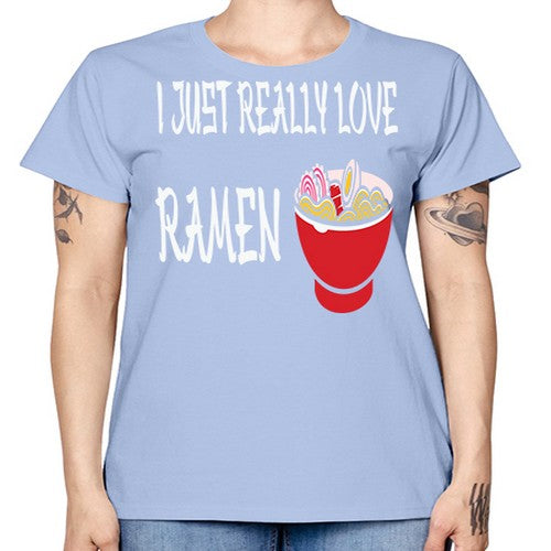 I Just Love Ramen Japanese Anime 238# - anime -  Missy T-Shirt