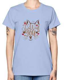 I Wuf You Style 16# - cats -  Missy T-Shirt