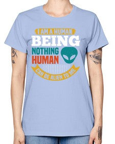 I am a human being nothing is alien to me 7# - ufo -  Missy T-Shirt