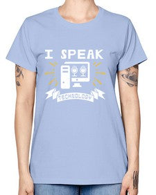 I speak technology 37# - computer -  Missy T-Shirt