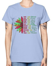 Juneteenth Sunflower Design 17# - black juneteenth -  Missy T-Shirt