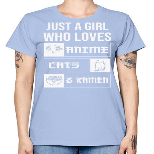 Just A Girl Who Loves 263# - anime -  Missy T-Shirt