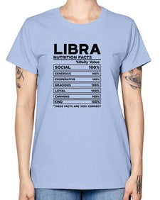 Libra Nutrition Facts 318# - libra -  Missy T-Shirt