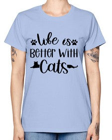 Life Is Better With A Cats Style 99# - cats -  Missy T-Shirt