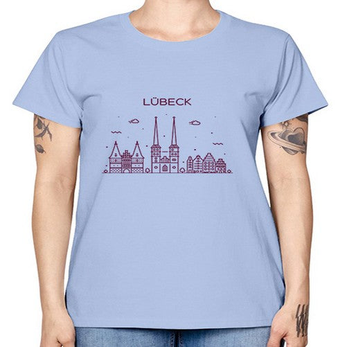 Lubek 1181# - cities -  Missy T-Shirt