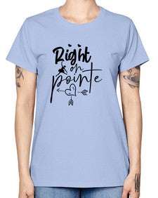 Right on pointe 181# - ballet -  Missy T-Shirt