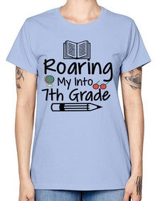 Roaring My Into seventh Grade 763# - seventh grade -  Missy T-Shirt