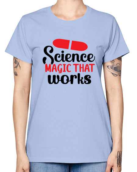 Science Magic that works 76# - general science -  Missy T-Shirt