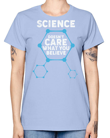 ScienceDoesntCareWhatYouScientistSkinite Scientist Skinite 51# - general science -  Missy T-Shirt