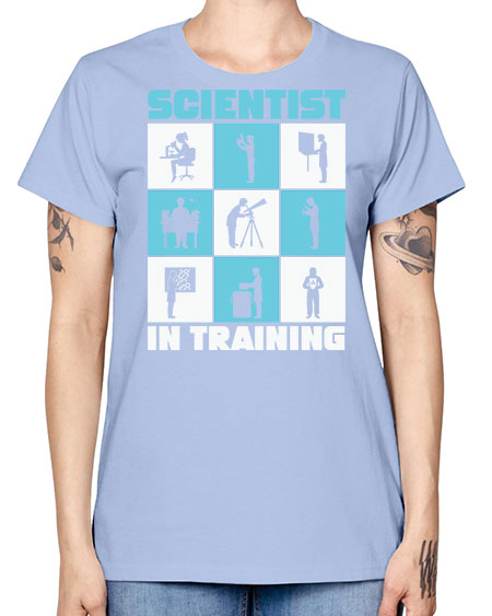 ScientistInTrainingScienceScientistSkinite Scientist Skinite 40# - general science -  Missy T-Shirt