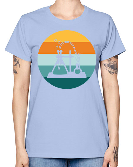 ScientistRetroSunsetScientistSkinite Scientist Skinite 39# - general science -  Missy T-Shirt